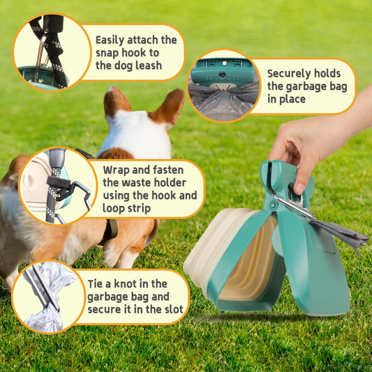 Dog Poop Picker with Bag Holder