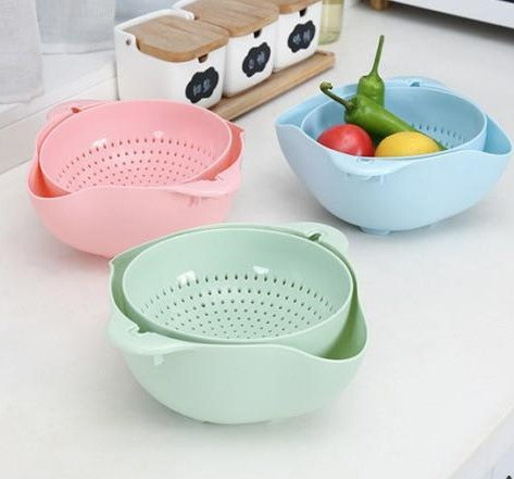 2-in-1 Vegetable & Fruit Washing Colander