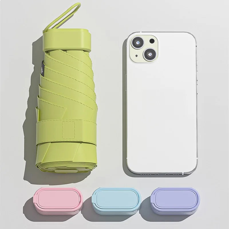 Mini Folding Sun Rain Umbrella