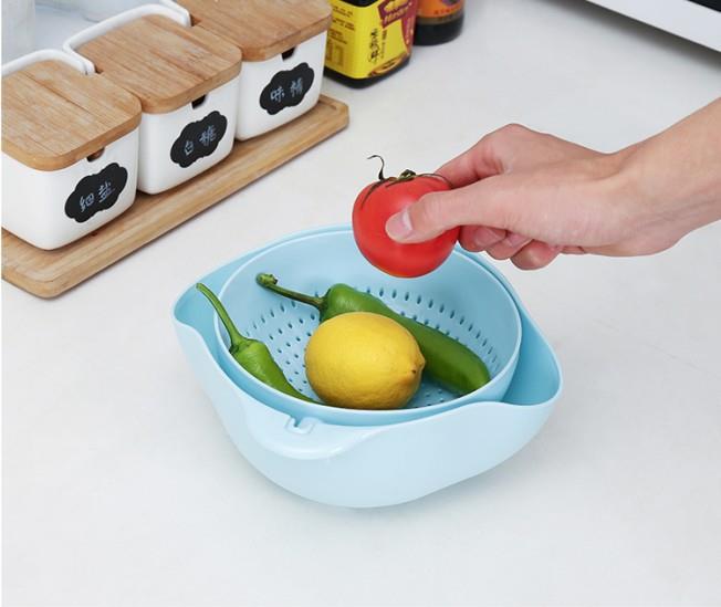 2-in-1 Vegetable & Fruit Washing Colander