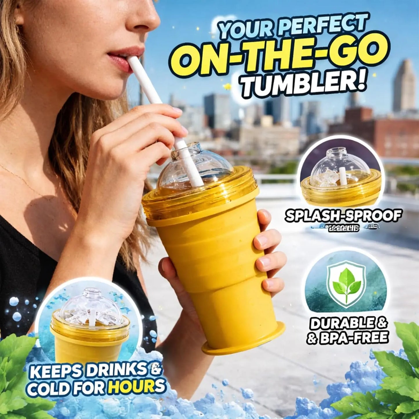 Silicone Ice Foldable Bottle