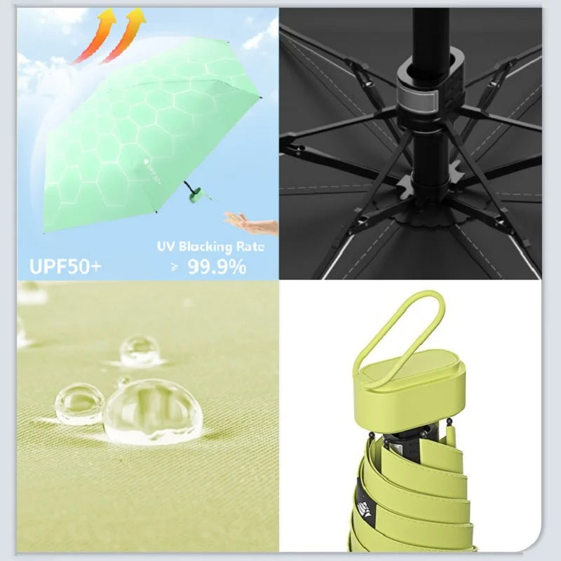 Mini Folding Sun Rain Umbrella