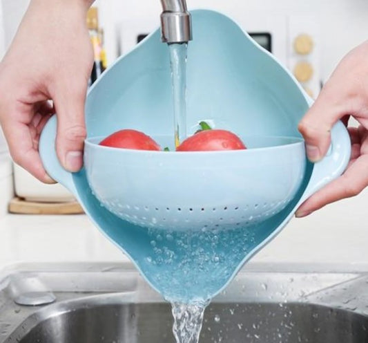2-in-1 Vegetable & Fruit Washing Colander